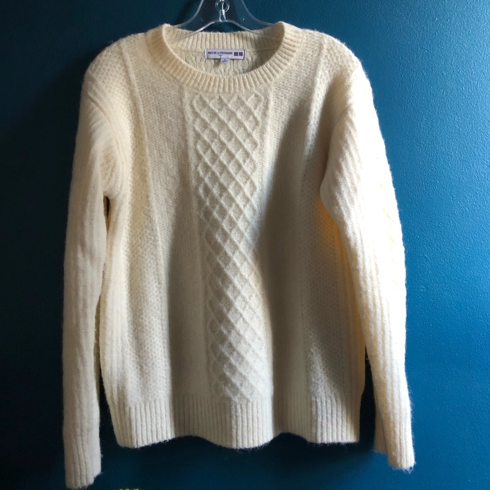 UNIQLO ines dela fressange fisherman cable sweater